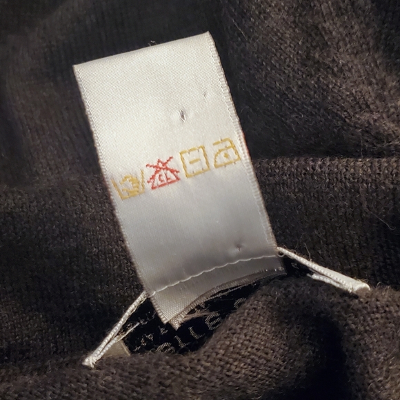 Vintage Pierre Cardin Grey 100% Italian Merino Wool Size XL Collared Shirt - Picture 6 of 7